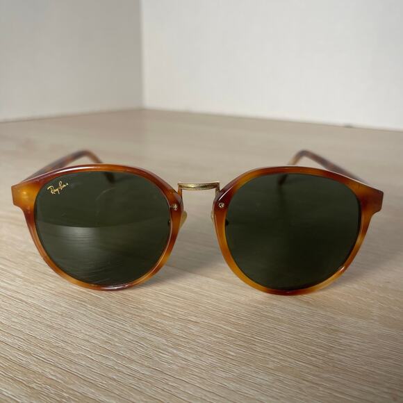 Vintage B&L Ray-Ban W1104 Traditional C Sunglasses Light Brown READ - Picture 2 of 15